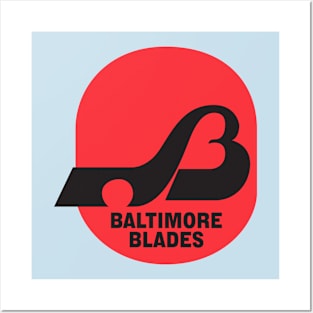 Retro Hockey - WHA - Baltimore Blades Hockey Team Posters and Art